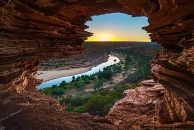Australie, West-Australie, Kalbarri N.P., Nature's Window 