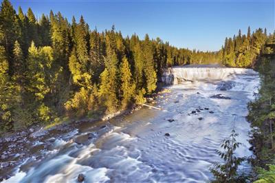 Dawson Falls in Wells Gray Provincial Park