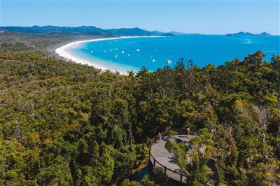 Hill Inlet Lookout, Whitehaven Beach (Bron: Tourism and Events Queensland)