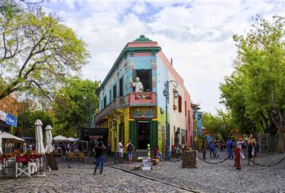 Kleurrijke gebouw 'La Boca', Buenos Aires
