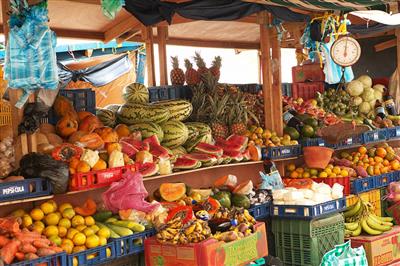 Markt in Willemstad, Curaçao