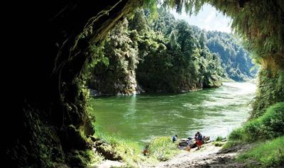 Nieuw-Zeeland, Noordereiland, Whanganui National Park, Whanganui-rivier