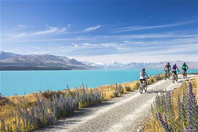 Nieuw-Zeeland, Zuidereiland, Mount Cook N.P. Cycling