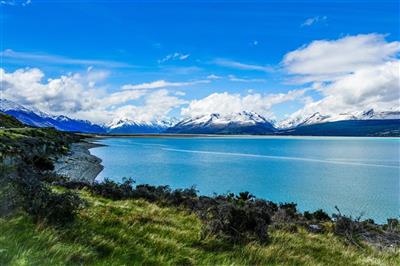 Nieuw-Zeeland, Zuidereiland, Mount Cook N.P. Lake Pukaki