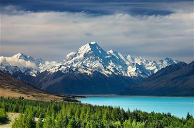 Nieuw-Zeeland, Zuidereiland, Mount Cook, Pukaki Lake