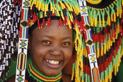 Zulu-vrouw, Zuid-Afrika